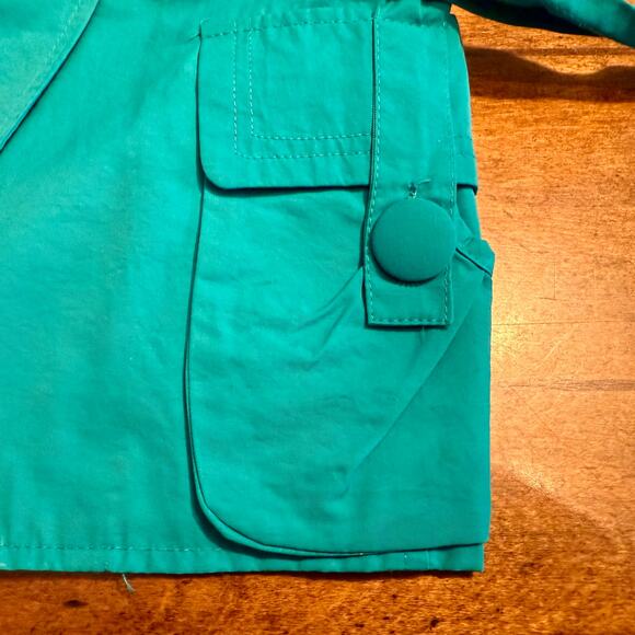 Luii Jacket Fully Lined 3/4 Sleeve Womens Sz M Blue 2-Button Front wi Tie A-0078 - Picture 8 of 13